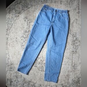 Vintage lee high waisted tapered elastic waist mom jeans